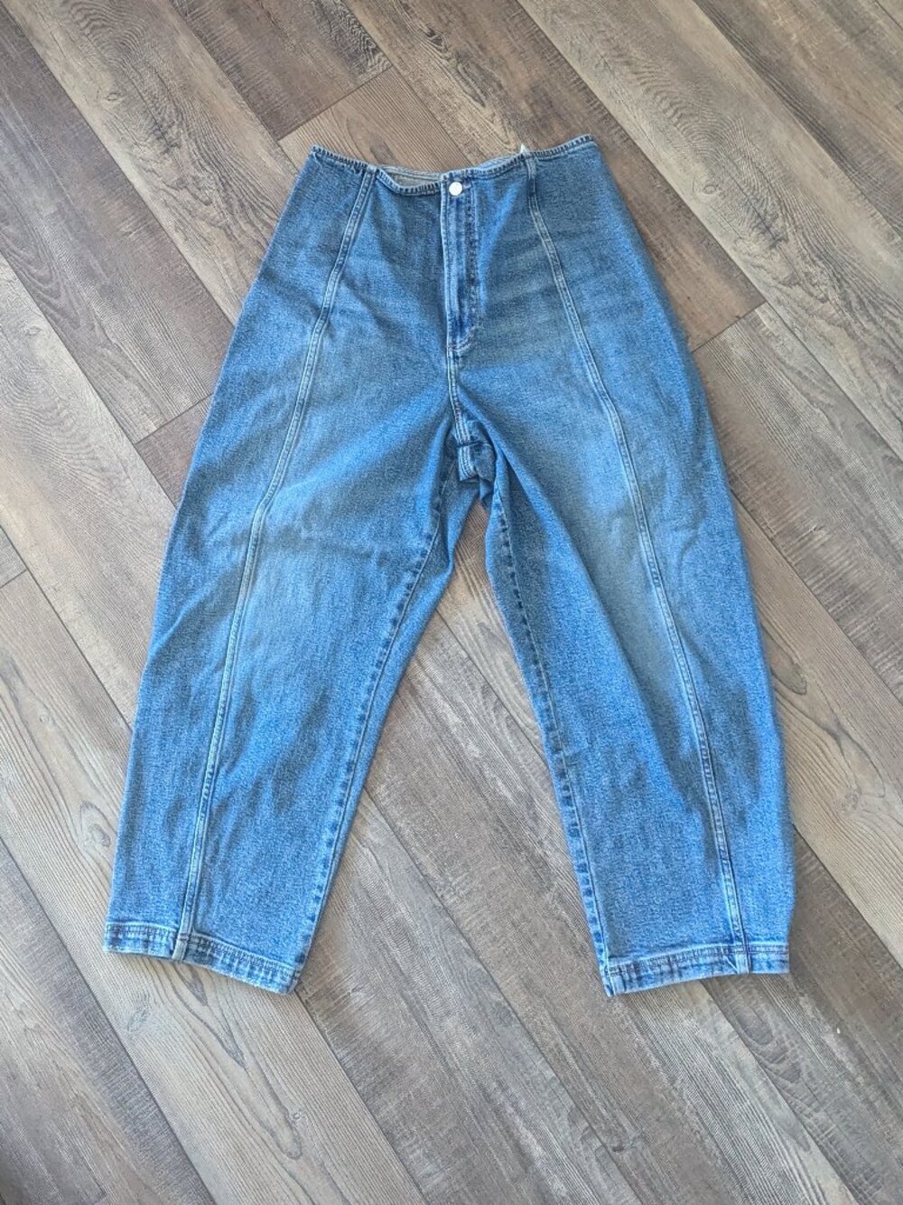 Pistola Blair High Rise Seamed Barrel Jeans Soho 32 Versatile Cotton Denim - Picture 3 of 14